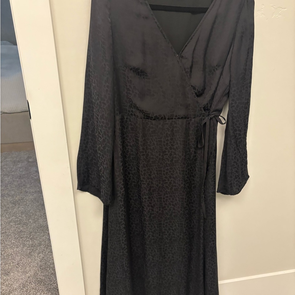 Halogen Charcoal Long Sleeve Dress